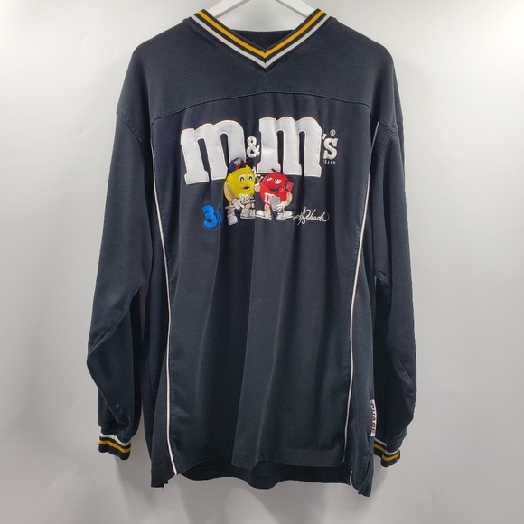 Vintage NASCAR M&M Racing Sweater Ken Schrader #36 Black - Picture 10 of 10